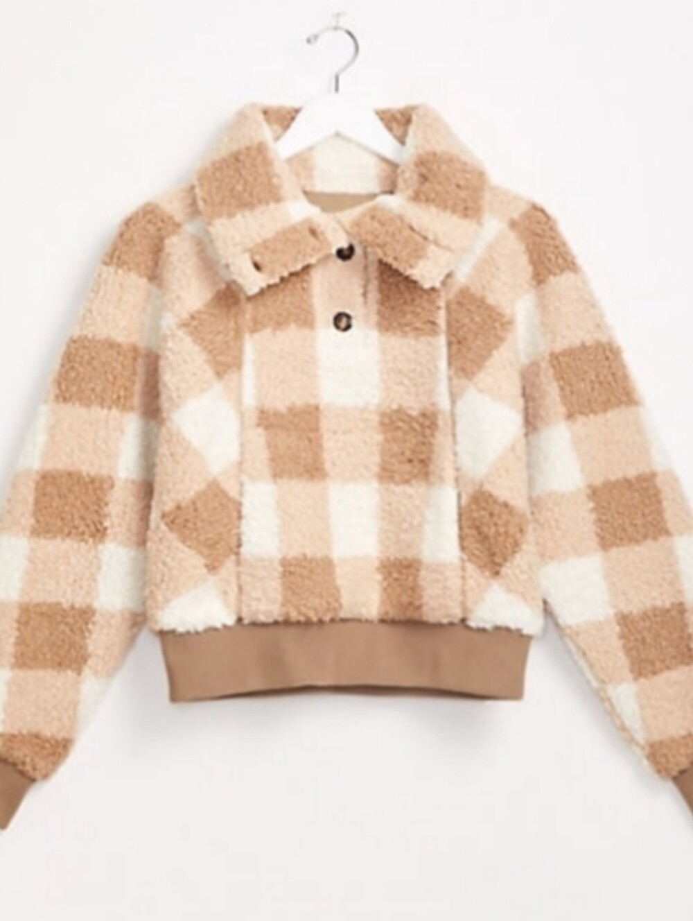 EUC Lou & Grey Buffalo Plaid Cozy Up Popover